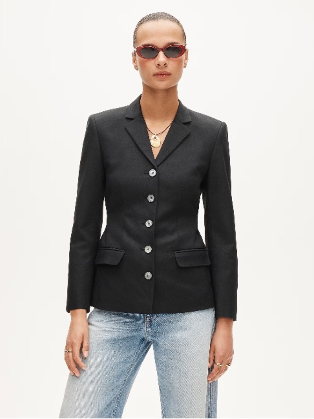 J.Crew Belted blazer in Gramercy linen blend CS659